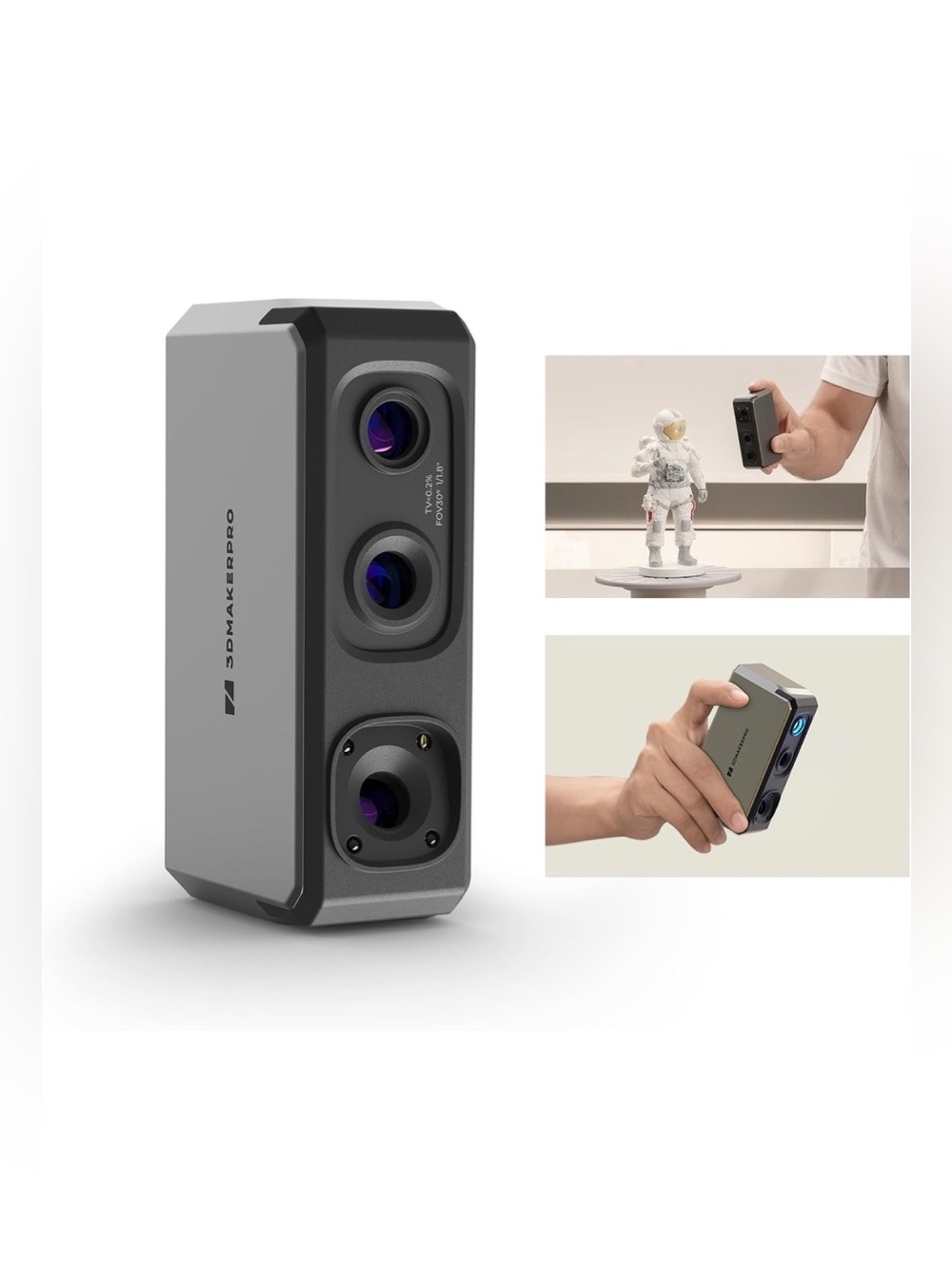 3DMakerpro 3D Scanner for 3D Printer with 0.01mm Accuracy